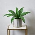 thumbnail image 5 of Artificial Fake Plants Greenery for Home Decor | Lifelike Plastic Foliage for Indoor and Outdoor Decoration | No Maintenance Artificial Shrubs for Living Room Office Shelf Garden | Set of 1, 5 of 6