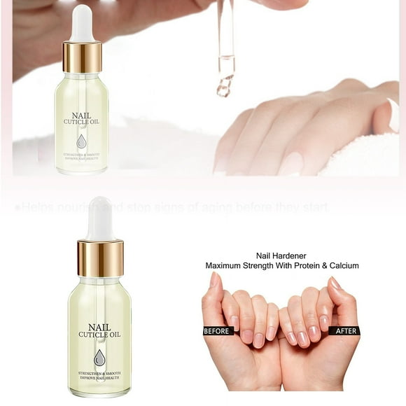 Aceite para el cuidado de las uñas, suavizante hidratante para cutículas y piel muerta, cuidado de las uñas y bordes de las manos, 15 ml