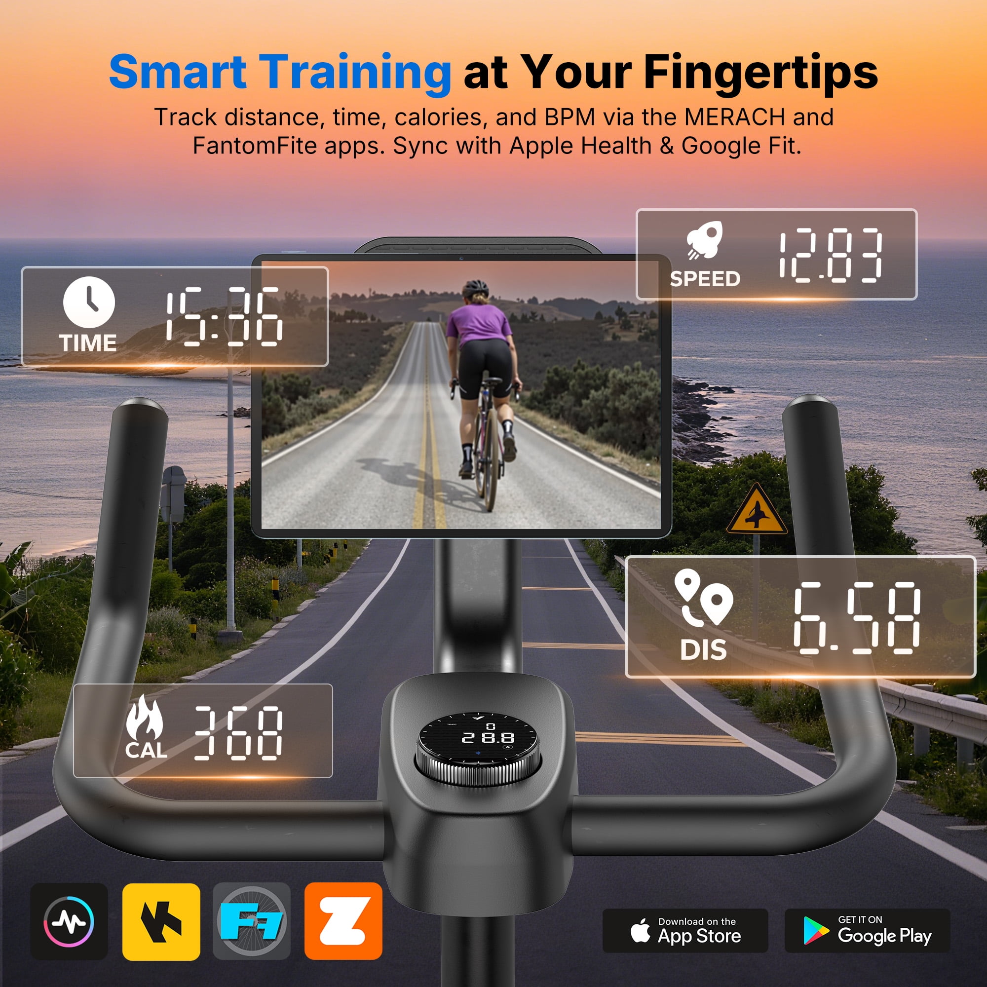 Bike Ride Stationary Bike Mileage Tracker App Indoor Cycling Free