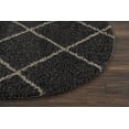 thumbnail image 4 of Nourison Brisbane Trellis Charcoal 5' x ROUND Area Rug, (5 Round), 4 of 6