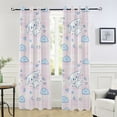 thumbnail image 5 of Blackout Curtains Window Curtain for Bedroom Living Room 1 Panel 82"x42" Cinnamoroll Flying in Sky, 5 of 8