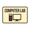 Classic Framed Computer Lab Sign (Brushed Silver) - Large - Walmart.com