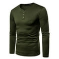 thumbnail image 3 of Frontwalk Men Sport Jersey Shirt Long Sleeve Plain Shirt V Neck Slim Top Tee Shirt, 3 of 4