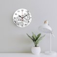 thumbnail image 3 of Silent Wall Clock 30cm/11.8in Round Wall Clock Santorini Black & White Greece Hanging Clock for Home Living Room Bedroom Kitchen Non Ticking Battery Operated Living Room Mute Clock, 3 of 5