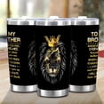 thumbnail image 3 of Gifts for Brother, Big Brother Gifts for Boy, Unique Brothers Gift from Sister, Birthday Gift for Brothers, Best Funny Bros Presents Tumblers Mug 20oz, 3 of 7