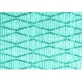thumbnail image 1 of Ahgly Company Indoor Rectangle Trellis Turquoise Blue Modern Area Rugs, 2' x 3', 1 of 4