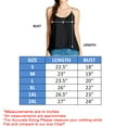 thumbnail image 3 of Women's Draped Spaghetti Strap Sheer Chiffon sleeveless Tank Top-Plus Size Available, 3 of 3