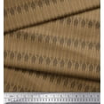 thumbnail image 3 of Soimoi Brown Crepe Silk Fabric Giraffe Animal Print Fabric by The Yard 42 Inch Wide, 3 of 3