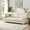 Beige + Ice and snow velvet  Fabric + 3 Seat, variant on 82" Modern Compressed 3-Seater Sofa - Snowfleece Fabric for Living Room/Bedroom/Office,Gray