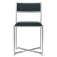 thumbnail image 5 of Safavieh Menken Modern Chrome Side Chair, Set of 2, 5 of 11