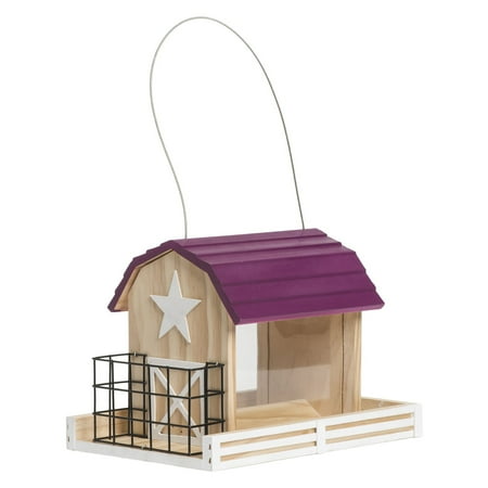 Perky Pet Star Barn Wood Chalet Bird Feeder Walmart Com