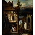 thumbnail image 3 of Nicolaes Maes 20x22 Black Modern Framed Museum Art Print Titled - Adoration of the Shepherds (About 1660), 3 of 5