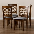 thumbnail image 4 of Bowery Hill Grey and Brown Finished Wood 4-Piece Dining Chair Set, 4 of 6