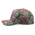 thumbnail image 3 of Floral Baseball Cap, Lightweight Quick-Drying Dad Hat with Sweat Absorption, Hawaiian Floral and Jungle Leaves Print Adjustable Cap for Daily Wear and Gifts, 3 of 7