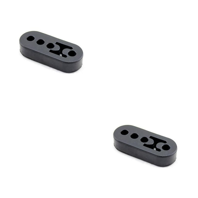 Soporte de tubo de escape sweethay montaje de poliuretano resistente Negro 2 piezas