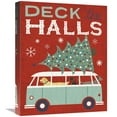 thumbnail image 1 of Global Gallery's 'Holiday on Wheels Red IV' By Michael Mullan Stretched Canvas Wall Art, 1 of 4