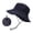 Navy, variant on Delayuji Bucket Hat for Men Women Packable Outdoor Sun Hat With Wind Strap Wide Brim Fisherman Hat for Fishing Hiking Camping Travel Daily Wear One Size
