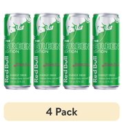 (4 pack) Red Bull Green Edition Energy Drink, Dragon Fruit, 114mg Caffeine, 12 fl oz Can