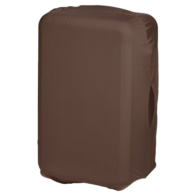 Unique Bargains Elastic Silk Travel Luggage Cover, Washable Protective Suitcase Protector Bag Brown for 28 Inch Wheeled Suitcase