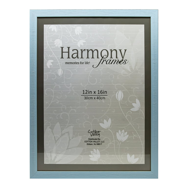 VeZee Harmony SKY-BLUE Wooden Frame in 12x16 inches size to display your  Memories of Poster size Photo & Pictures, with clear bright glass, Wall  Mounting: 1 Frame 