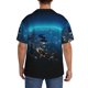 thumbnail image 3 of Fotbe Planet Earth Camisa Estampada de Manga Corta para Hombre, Casual de Verano, Estilo Playero, Sin Arrugas-3X-Large, 3 of 5
