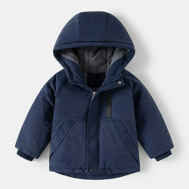 Cowsor Manteau à Capuchon Épais pour Enfants, Extérieur, Chaud, Veste Rembourrée