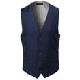 thumbnail image 1 of FashionOutfit Men's Contemporary Classic Fit Stylish Contrast Vest, 1 of 4