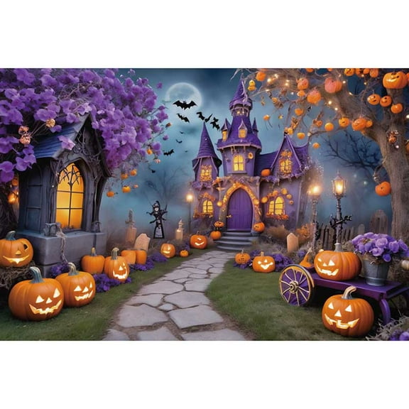 Childr's Enchanted Birthday Party Photoz Backdrop Pink Purple Balloons Hanging Flower Spring Photography Background