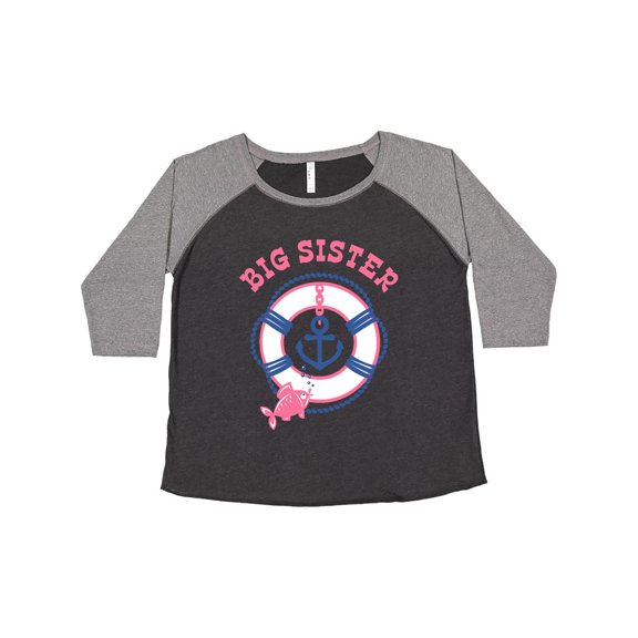Inktastic Nautical Big Sister Women's Plus Size T-Shirt