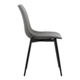 thumbnail image 3 of Silla Armen Living Monte Mid Century de piel sintética gris antracita, 3 of 9