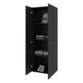 thumbnail image 5 of DEPOT E-SHOP Ghent Armoire, 2 Doors, 4 Shelves, Black Wengue, 5 of 5