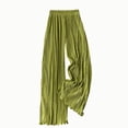 thumbnail image 2 of Women Casual Solid Loose Pleated Pants Comfort Fit, 2 of 7
