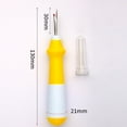 thumbnail image 1 of BUYISI Convenient And Comfortable Grip Ergonomic Design Seam Ripper Cross Stitch Sewing Thread Remover Needlework Tool Yellow, 1 of 5