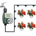 thumbnail image 2 of FloreceBien Temporizador de agua digital, reloj de riego Pantalla LCD impermeable Digital Ahorro de tiempo automático, programas de riego ideales para agricultura de invernadero de jardín, 2 of 5