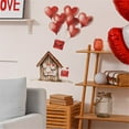 thumbnail image 5 of Valentines Day Love Heart Wall Decals Stickers, Valentine Wedding Anniversary Romantic Love Decorations Bedroom Art, Red Heart Balloon Holiday Home Kitchen Room Decor, 5 of 7