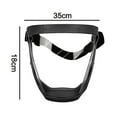thumbnail image 5 of Anti Fog Full Face Shield With Glasses - See Through Transparent Clear Face Mask - Anti-Fog Visor Design to Look Futuristic, 5 of 7