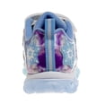 thumbnail image 3 of Disney Frozen Toddler Girls Sneakers W 5 White Lights, Silver Blue, Size 8, 3 of 7