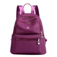 thumbnail image 2 of Bolso de hombro escolar de nailon resistente al agua, mochila de viaje informal para mujer (púrpura), 2 of 5