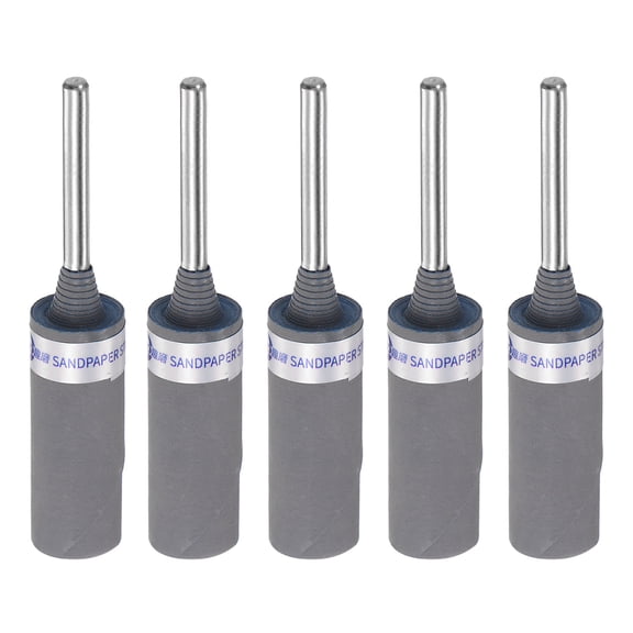 Uxcell Abrasive Sandpaper Rolls 3000 Grit 3mm Shank Sanding Drums Sleeves for Woodworking Polishing 5 Pack