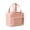 Pink, variant on Portable Insulated Lunch Bag for Students, Reusable Bento Container Pouch with Handle, Thermal Meal Prep Bag for School and Office