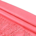 thumbnail image 4 of TZ Promise Women Coral Pashmina Shawl and Wrap Soft Solid Color Scarf with Fringes, 4 of 5