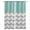 grey, variant on Grey Chevron Blackout Curtains for Bedroom Living Room Darkening Curtains 63 Inches Long Geometric Turquoise Print Wavy Striped White Window Curtain 2 Panels Set Window Treatment Drapes 52"x63"