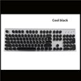 thumbnail image 3 of Teclado retroiluminado, receptor ABS de mano, redondo, fuerte estabilidad, ergonomía suave, teclas, cubierta, ordenador portátil para el hogar, Juegos de teclado y mouse para computadora Blanco, 3 of 6