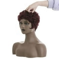 thumbnail image 4 of Short Burgundy Pixie Cut Wigs for  Women Wine  Short Wig for  Women Synthetic Pixie Wigs with Bangs Layered Wig Short Wigs Short Curly Hair Pixie Wigs, 4 of 6