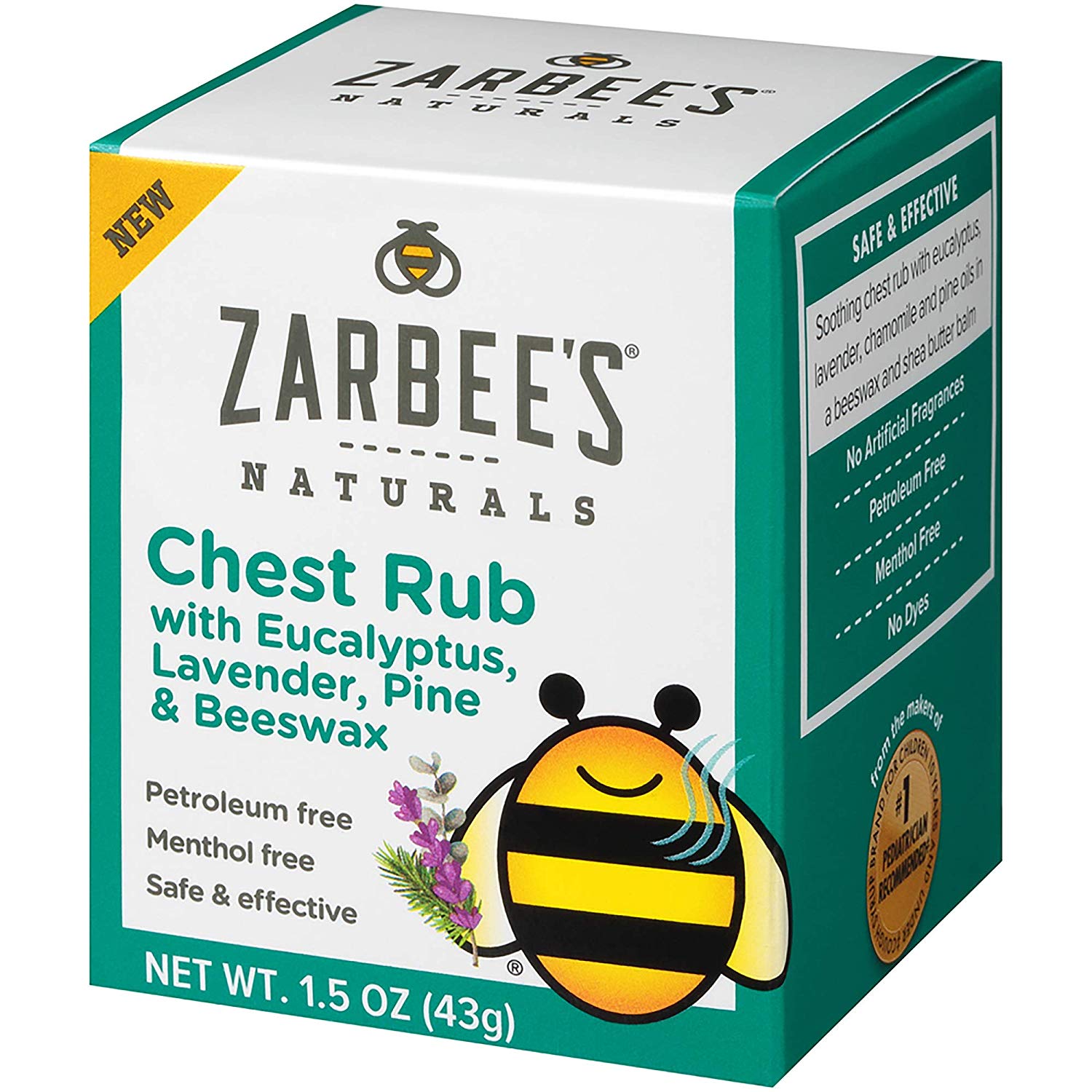 3 Pack Zarbee's Naturals Childrens Chest Rub 1.5 Oz