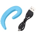 thumbnail image 1 of Auriculares inalámbricos con Bluetooth y conducción ósea con gancho para la oreja y reducción de ruido dual (azul), 1 of 8