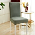 thumbnail image 4 of Waterproof Dining Room Chair Cover Set of 6, Stretch Jacquard Parson Chair Slipcover Removable Washable Chair Protector for Home, Restaurant, Banquet (Large, Green), 4 of 4