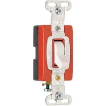 Pass & Seymour CSB20AC1WCC8 Single Pole Toggle Switch  20A  White Pack of 8