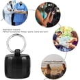 thumbnail image 3 of AVEKI Travel Jewelry Keychain,Portable Rings Holder Jewelry Storage Keychain Small Rings Storage Case Jewelry Container Keychain(Black) 0516M, 3 of 8