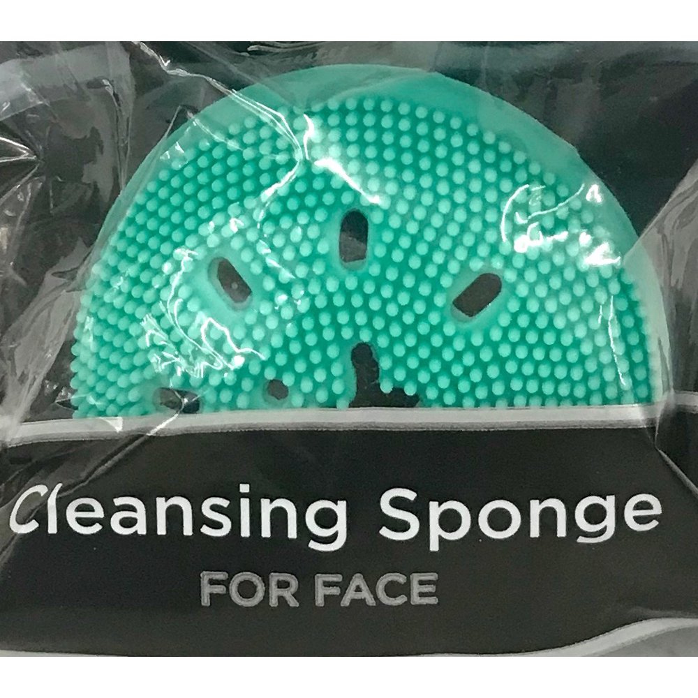 Equate Beauty Silicone Facial Exfoliating Brush with Cleansing Sponge
